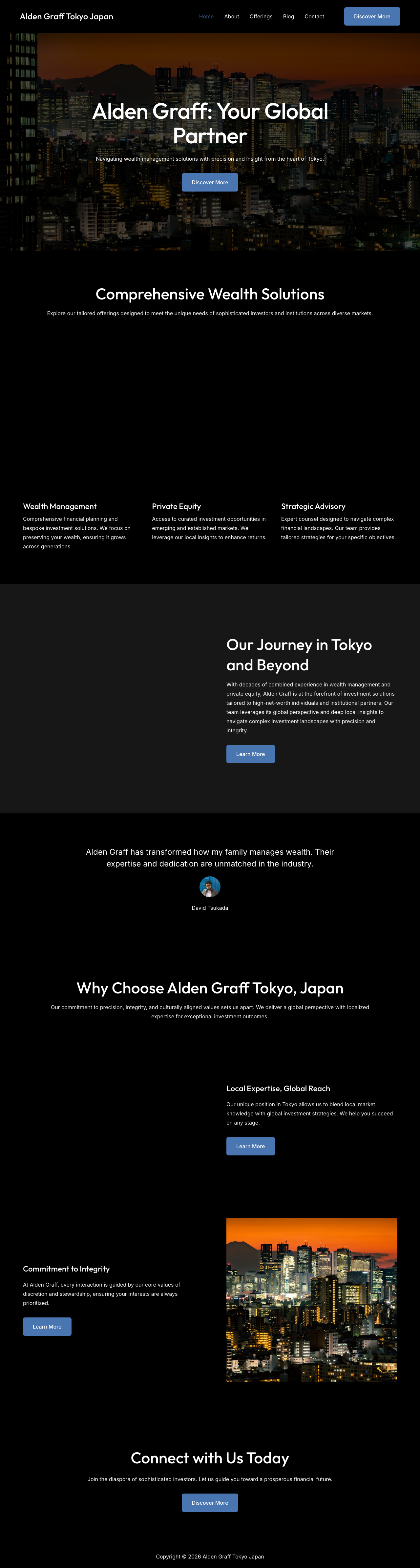 Screenshot of alden-graff-tokyo-japan.com