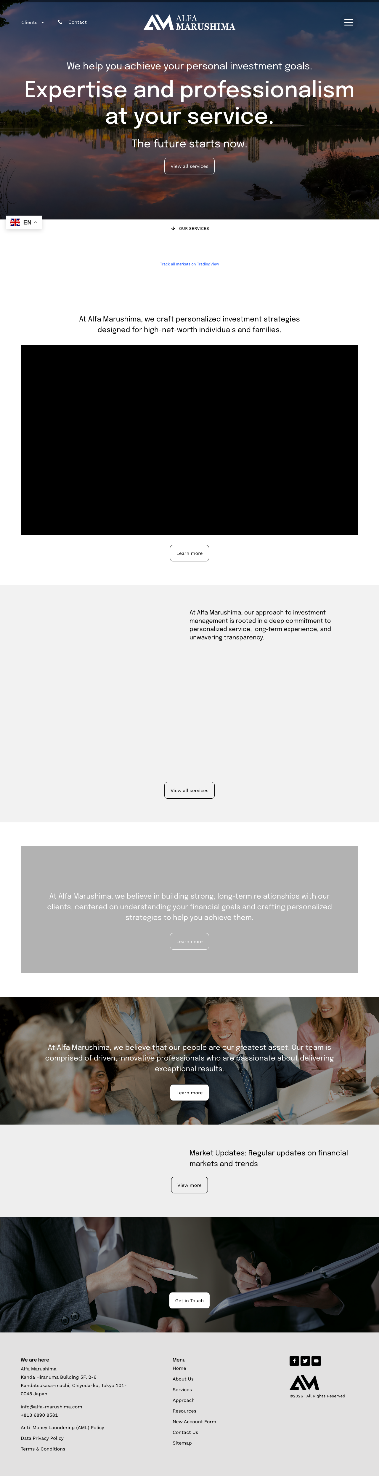 Screenshot of alfamarushima.com