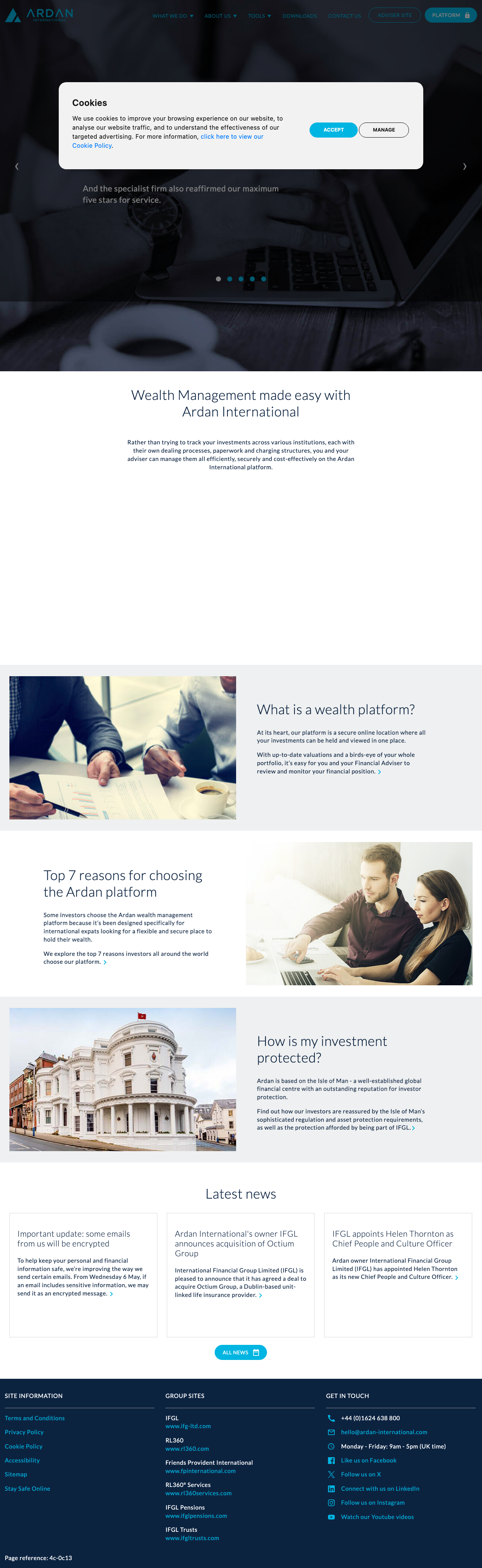 Domain screenshot