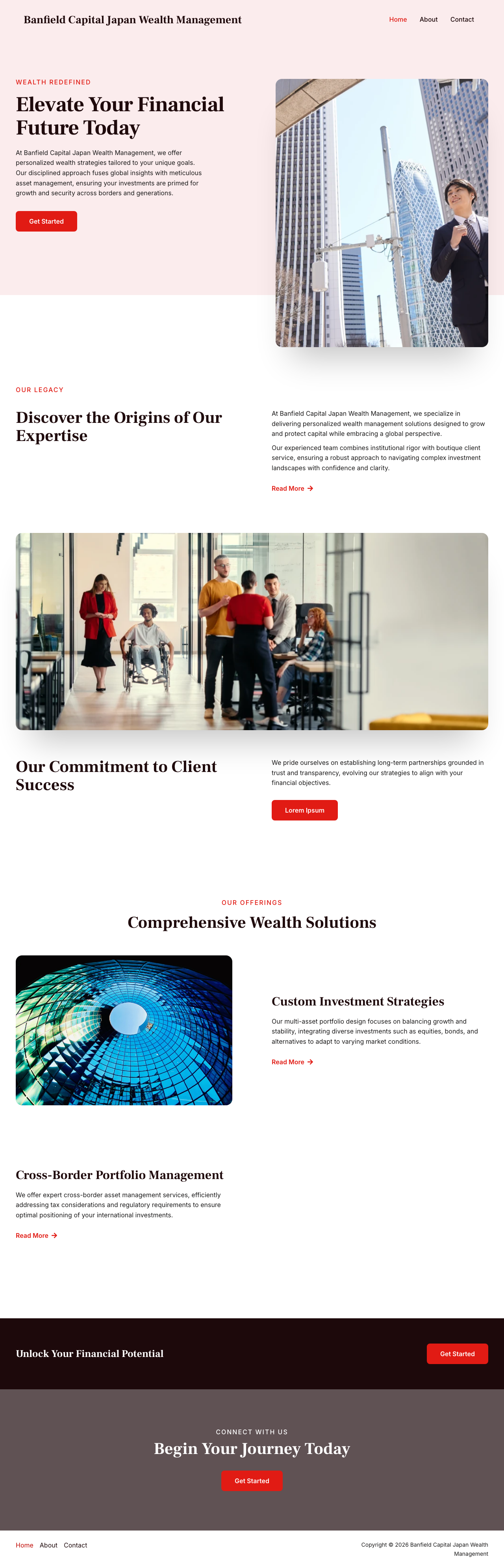 Screenshot of banfield-capital-japan-wealth-management.com