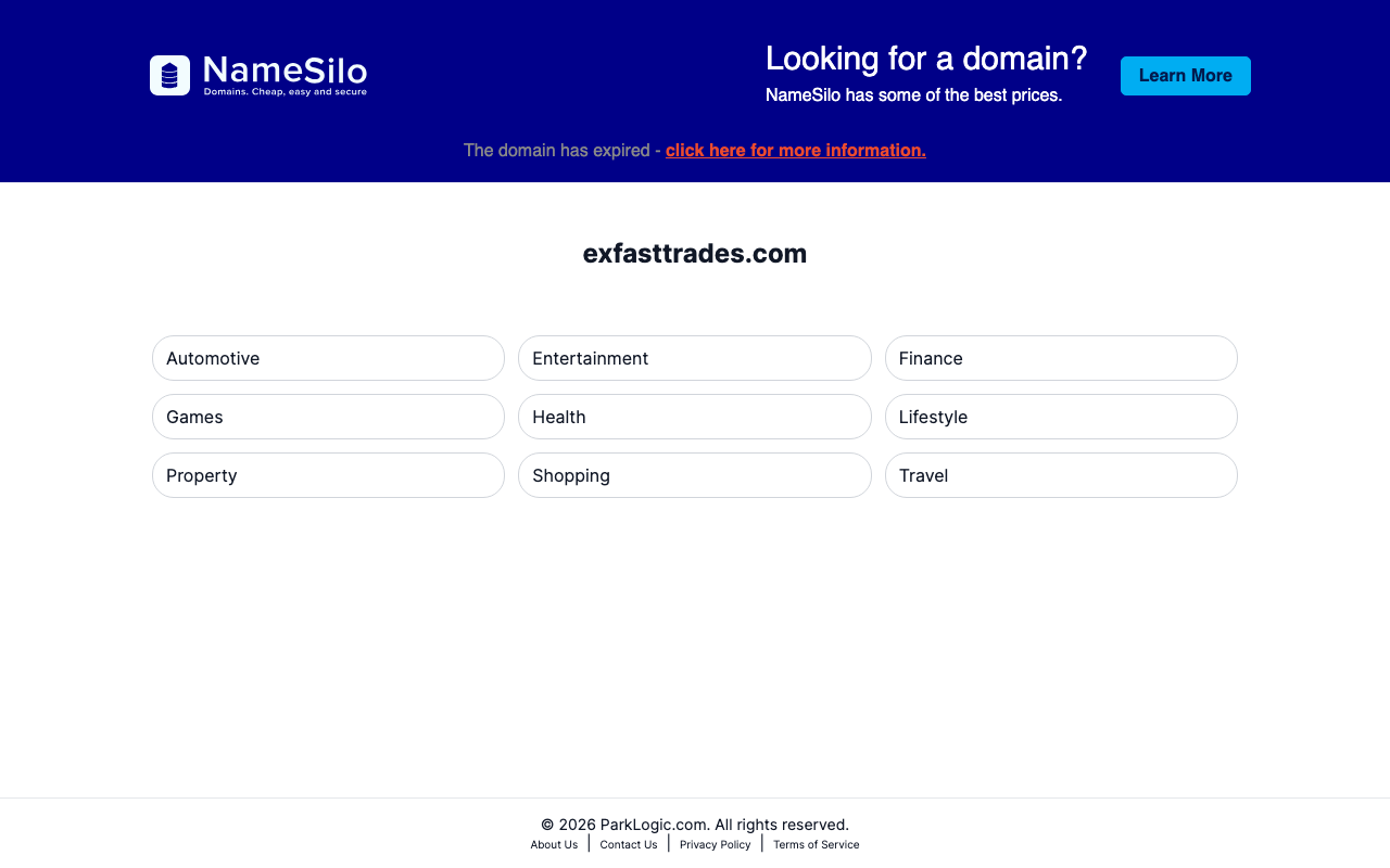 Domain screenshot