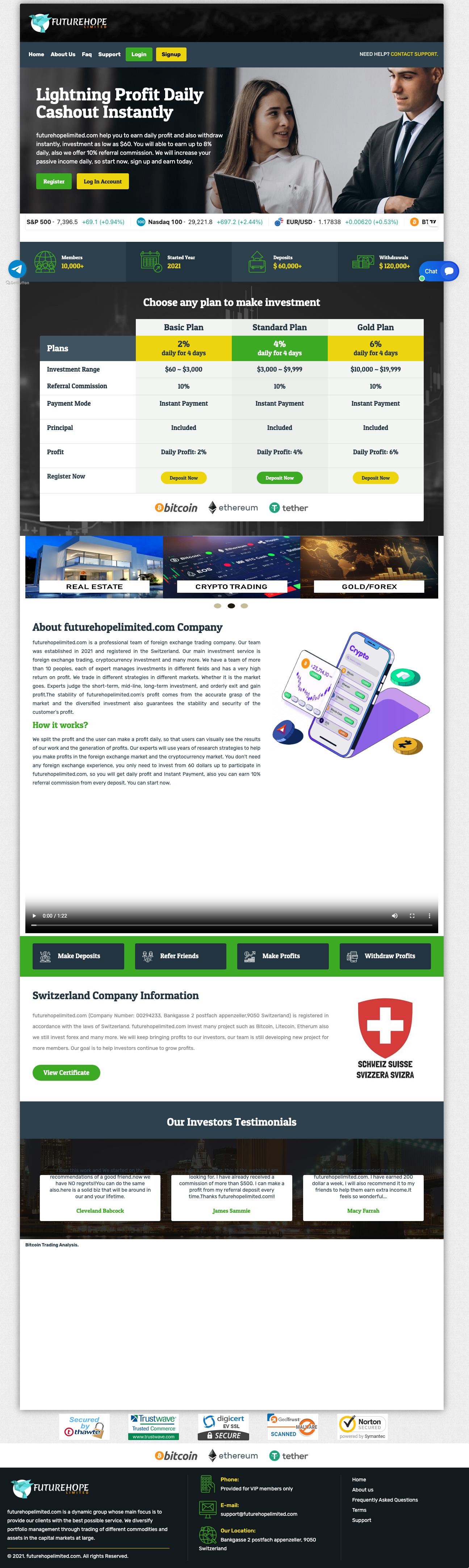 Domain screenshot