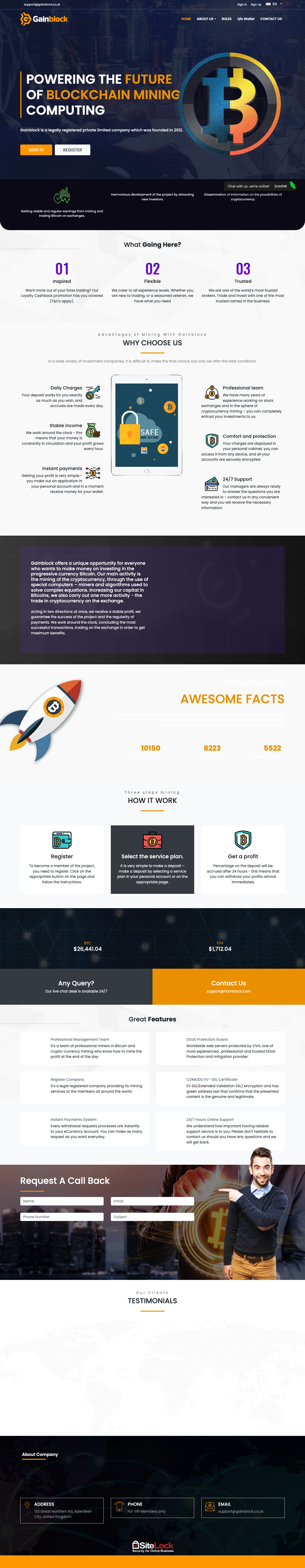 Domain screenshot