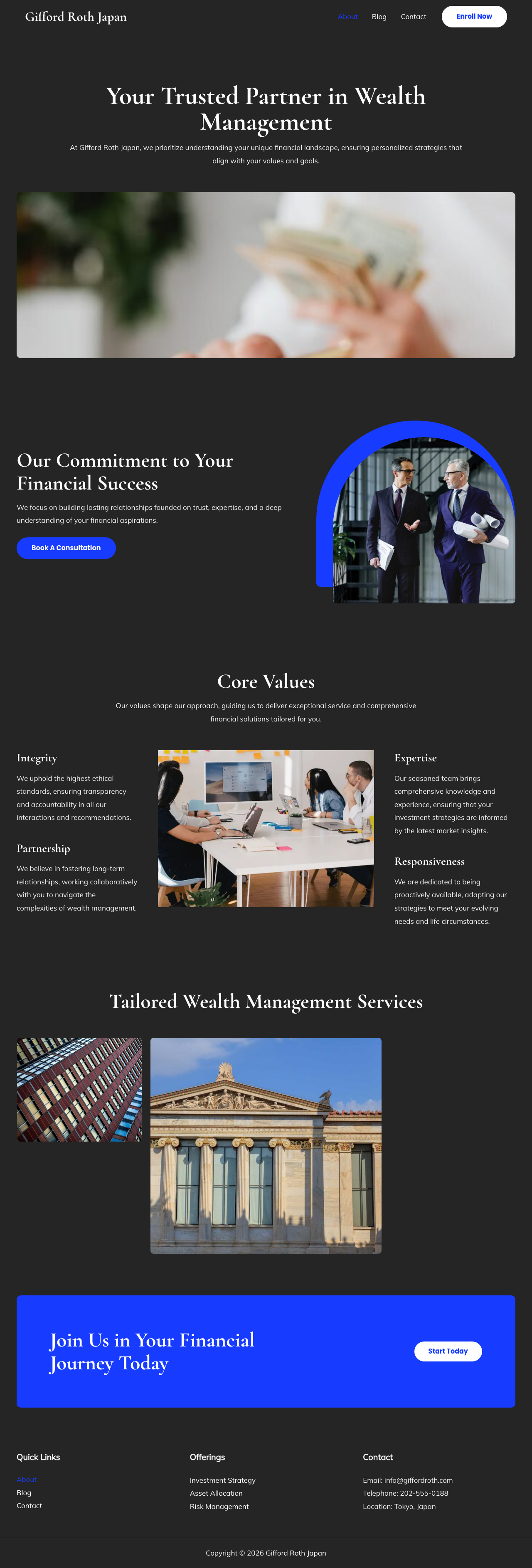 Screenshot of gifford-roth-japan.com