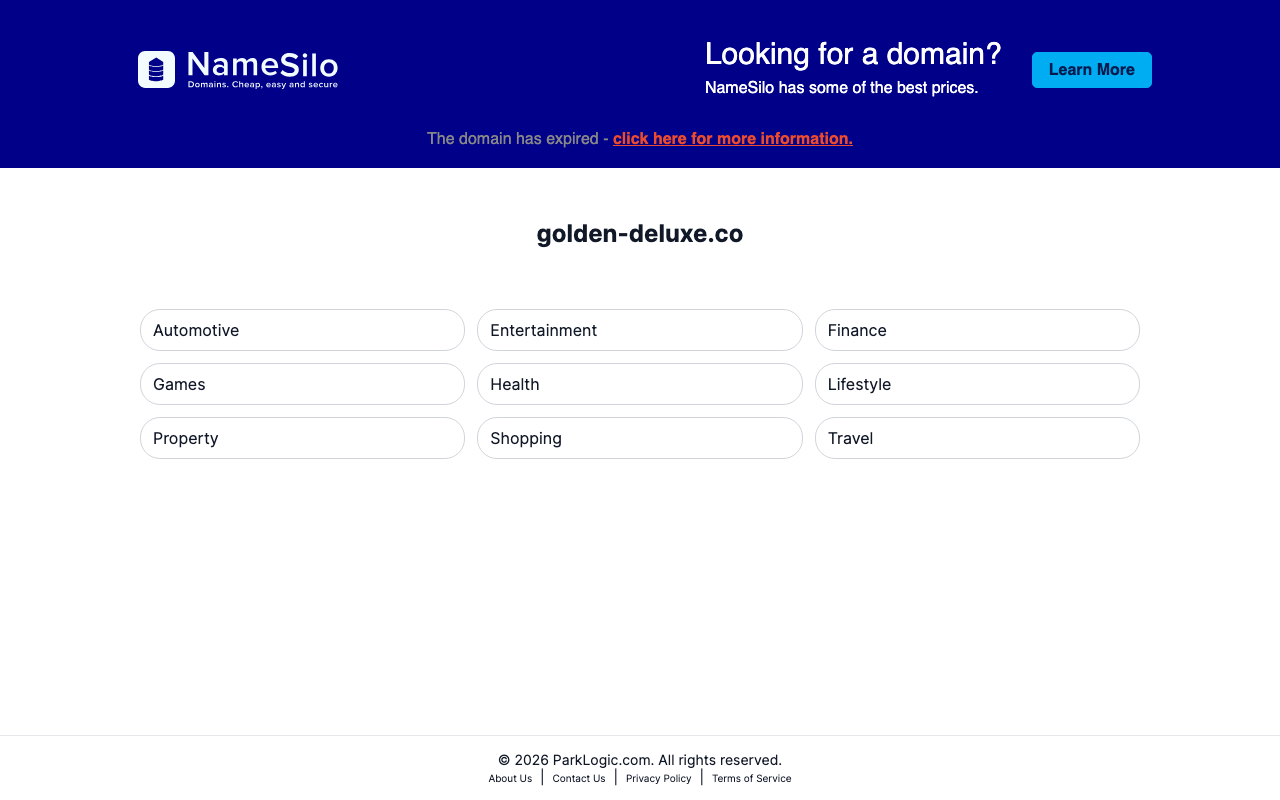 Domain screenshot