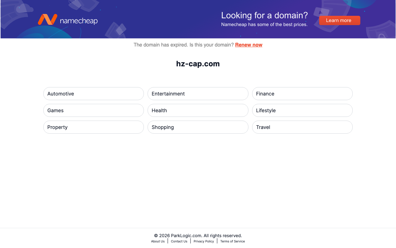 Domain screenshot