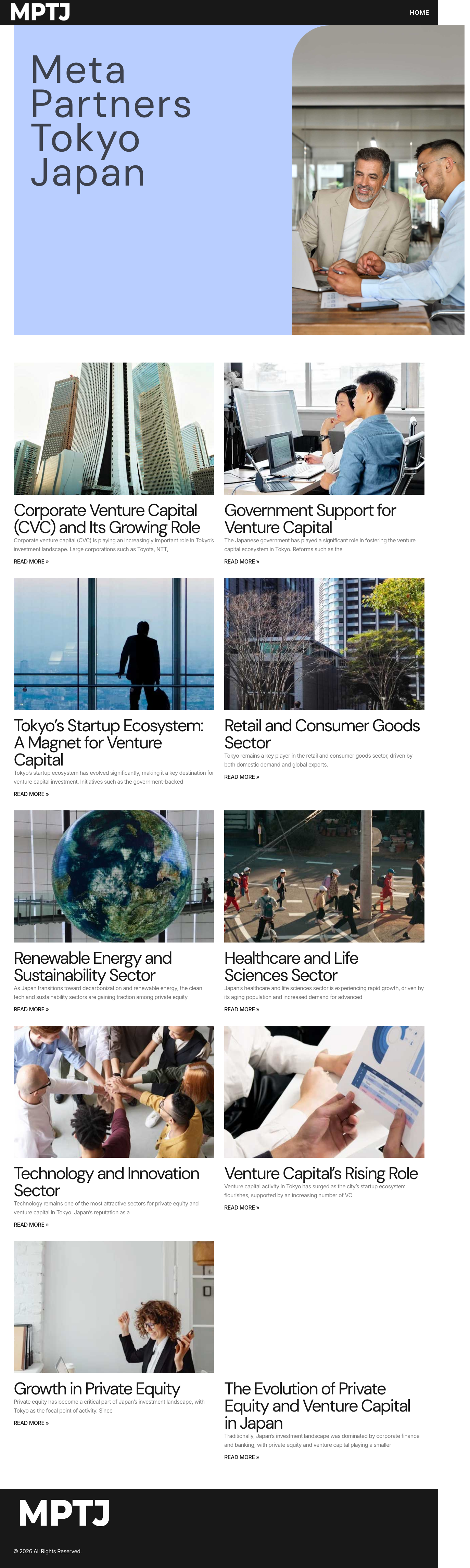 Screenshot of meta-partners-tokyo.com