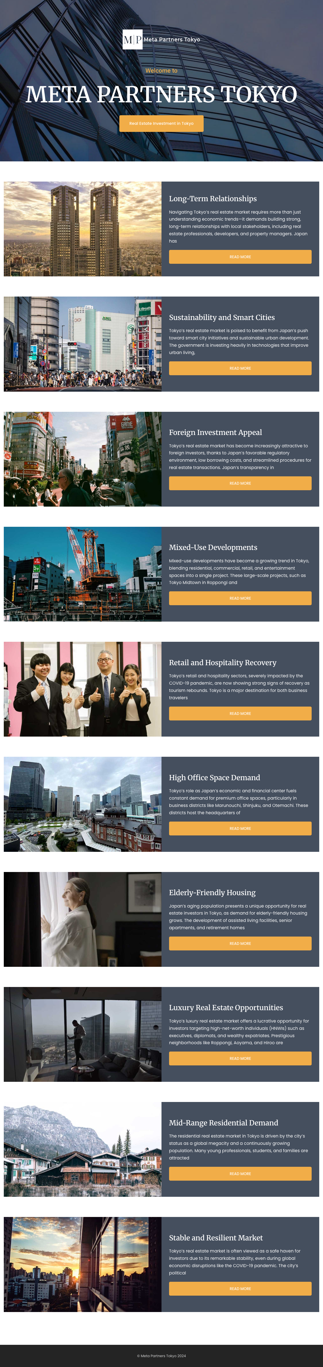 Screenshot of metapartnerstokyo.com
