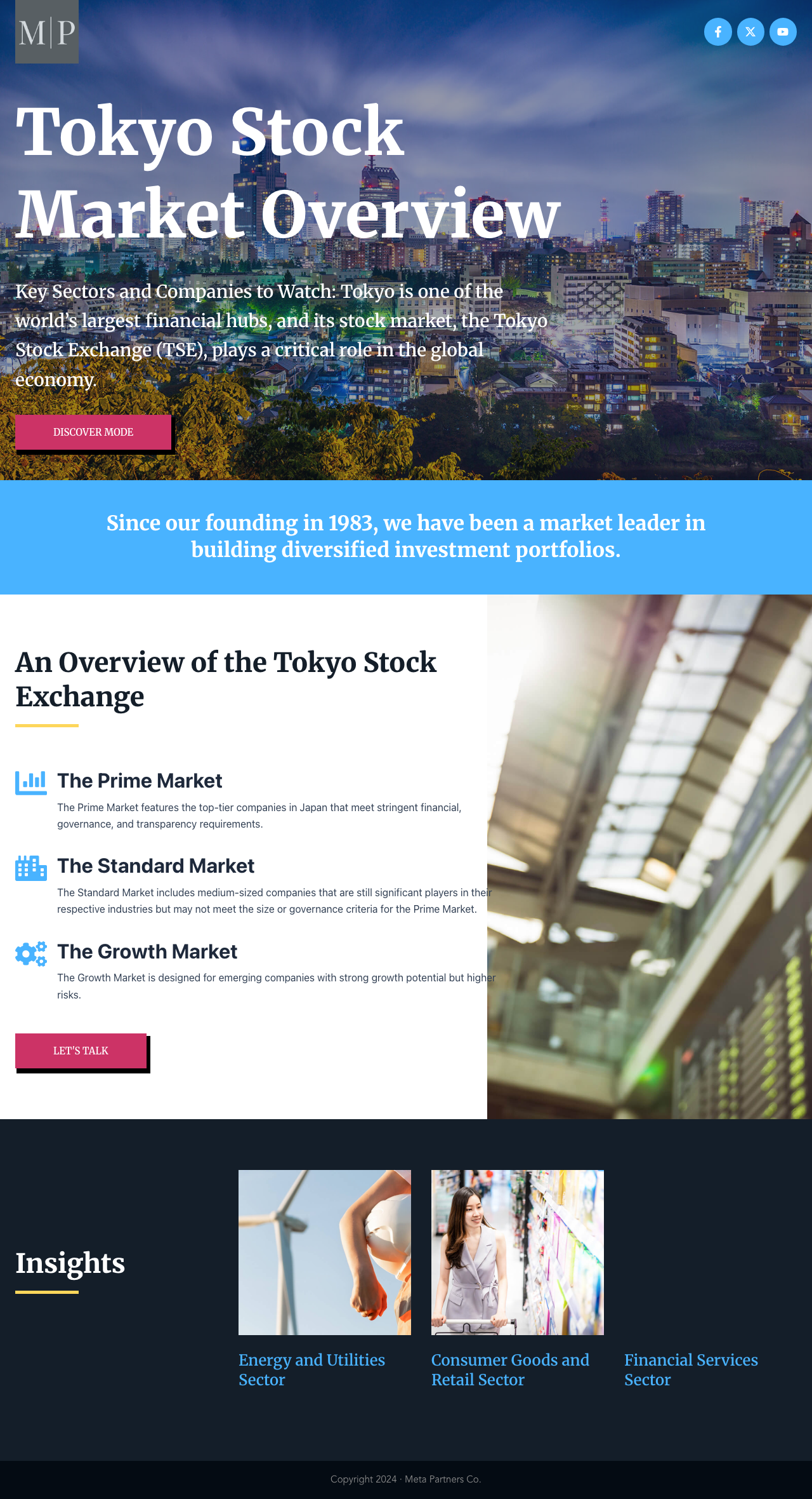 Screenshot of metapartnerstokyojapan.com