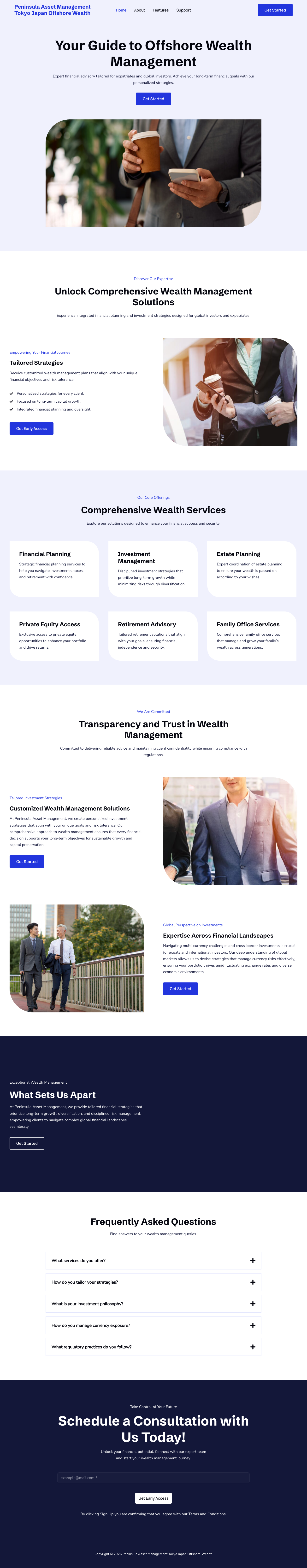 Screenshot of peninsula-asset-management-tokyo-japan-offshore-wealth.com