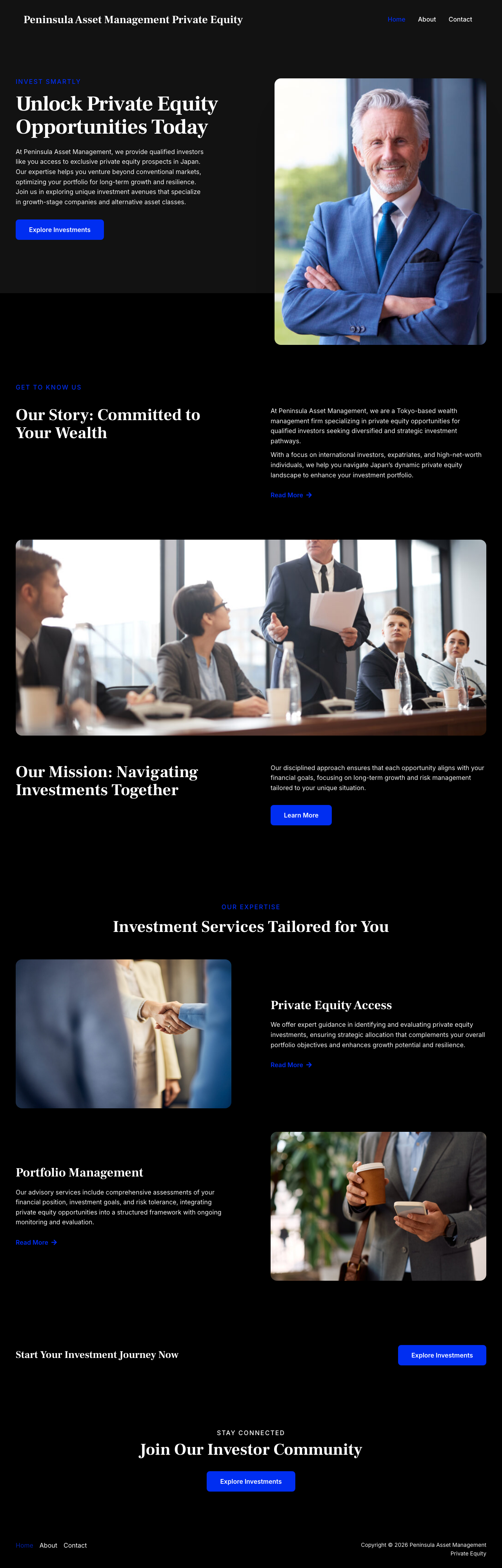 Screenshot of peninsulaassetmanagement.com