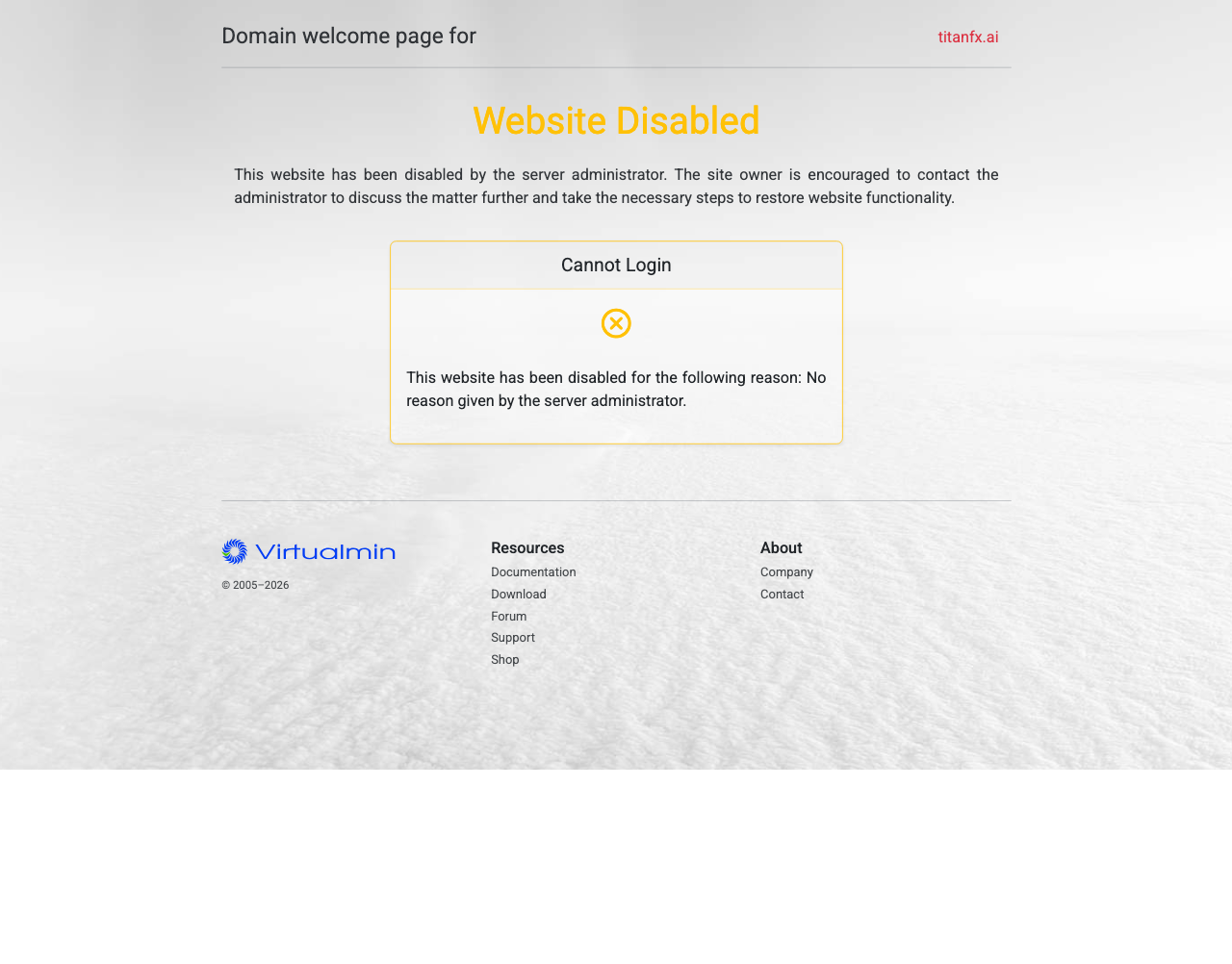 Domain screenshot